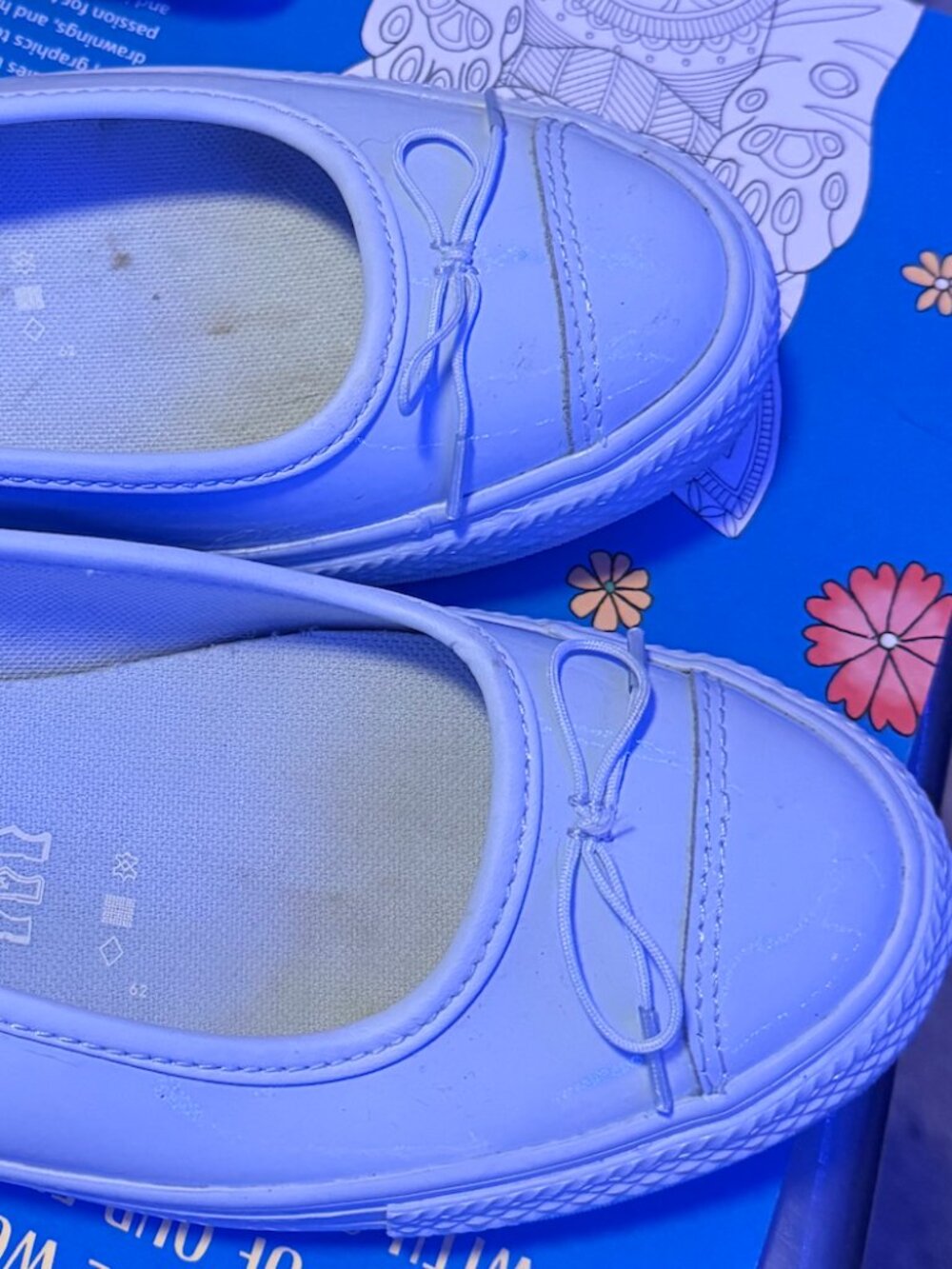 Light blue Converse slippers Size 8